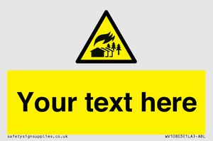 Custom Warning: Large scale fire zone